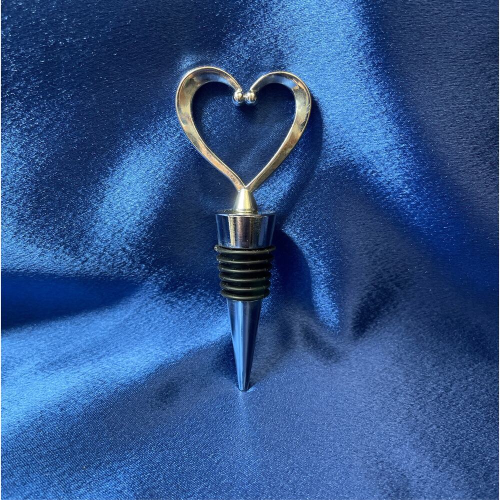 Stainless Steel Heart Shape Bottle Stopper